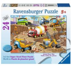 RAVENSBURGER CASSE-TÊTE DE PLANCHER 24 PIÈCES - FUN SUR LE CHANTIER DE CONSTRUCTION #03077